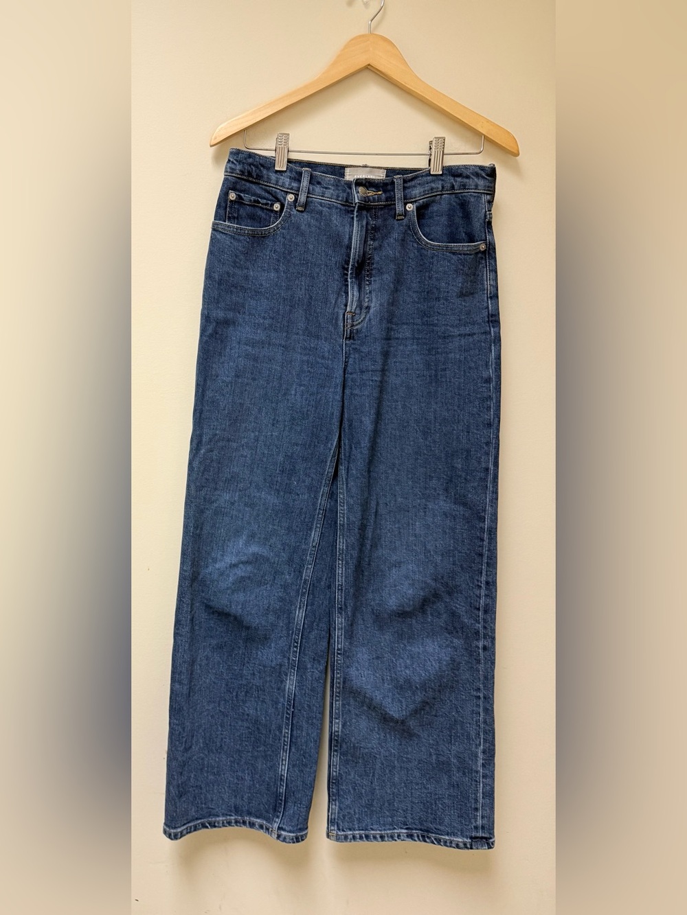 🔷EVERLANE the Way high Sailor Dark Blue Straight Jeans🔷